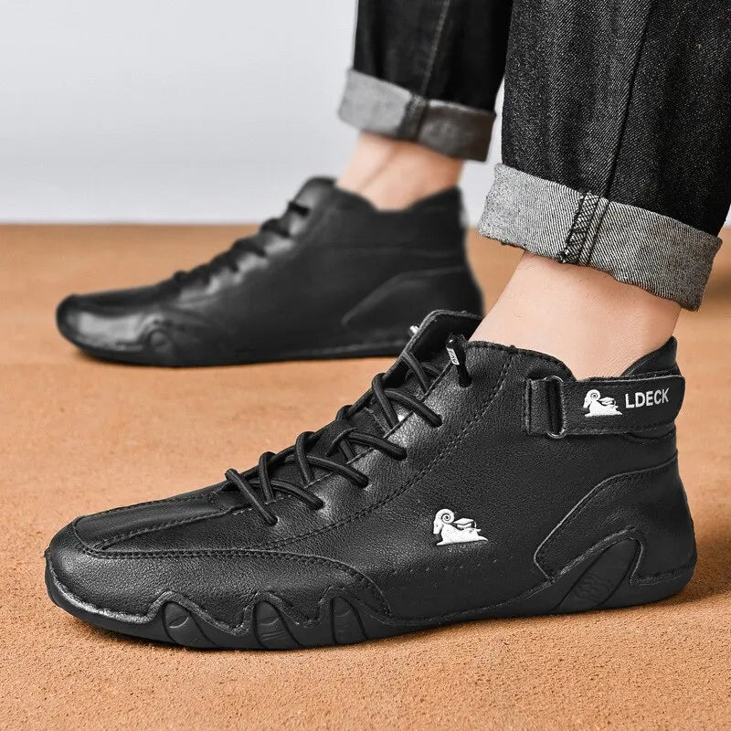 Men’s Casual Lace-Up Ankle Sneakers