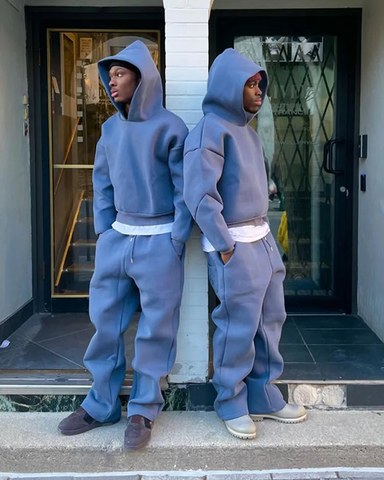 Unisex Complete Sports Outfit with Oversized Hood and Sweatpants