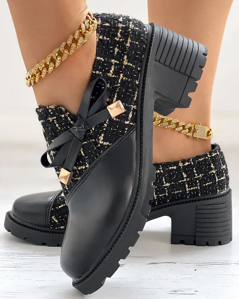 Women’s Casual Bow Detail Platform Loafers