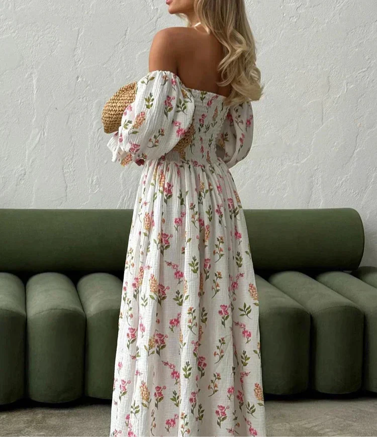 Women’s Off-Shoulder Floral Maxi Dress