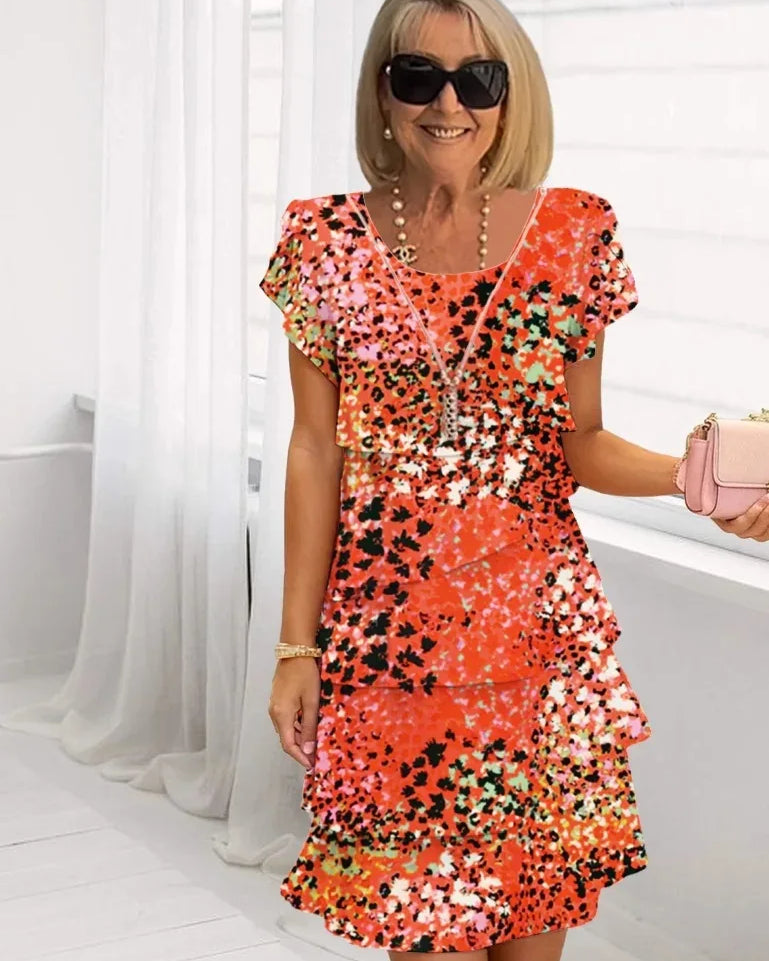 Clarissa | Elegant Comfort Ruffle Dress