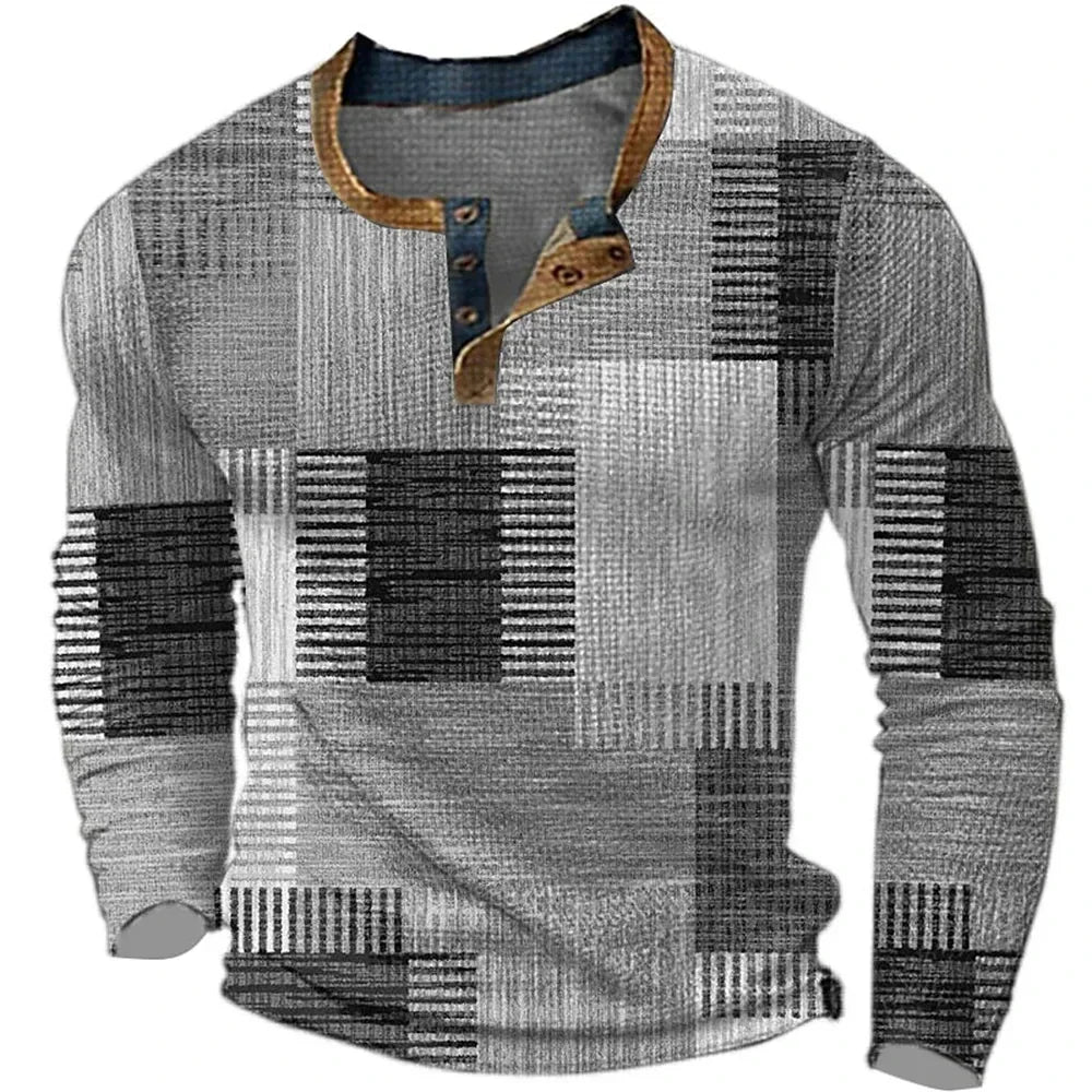 Colorful Men's Long Sleeve Shirt