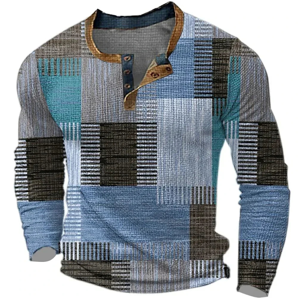 Colorful Men's Long Sleeve Shirt