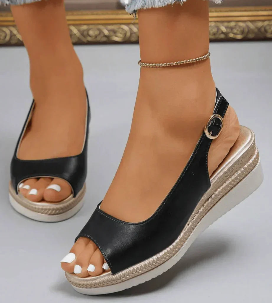 Nella | Elegant Women's Sandals with Adjustable Heel Strap