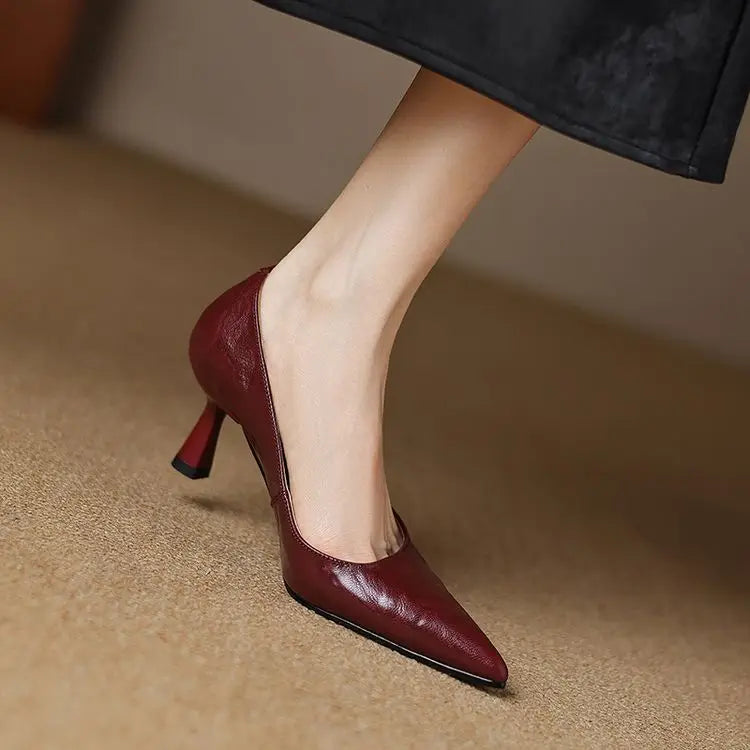 Avero Genuine Leather Heels