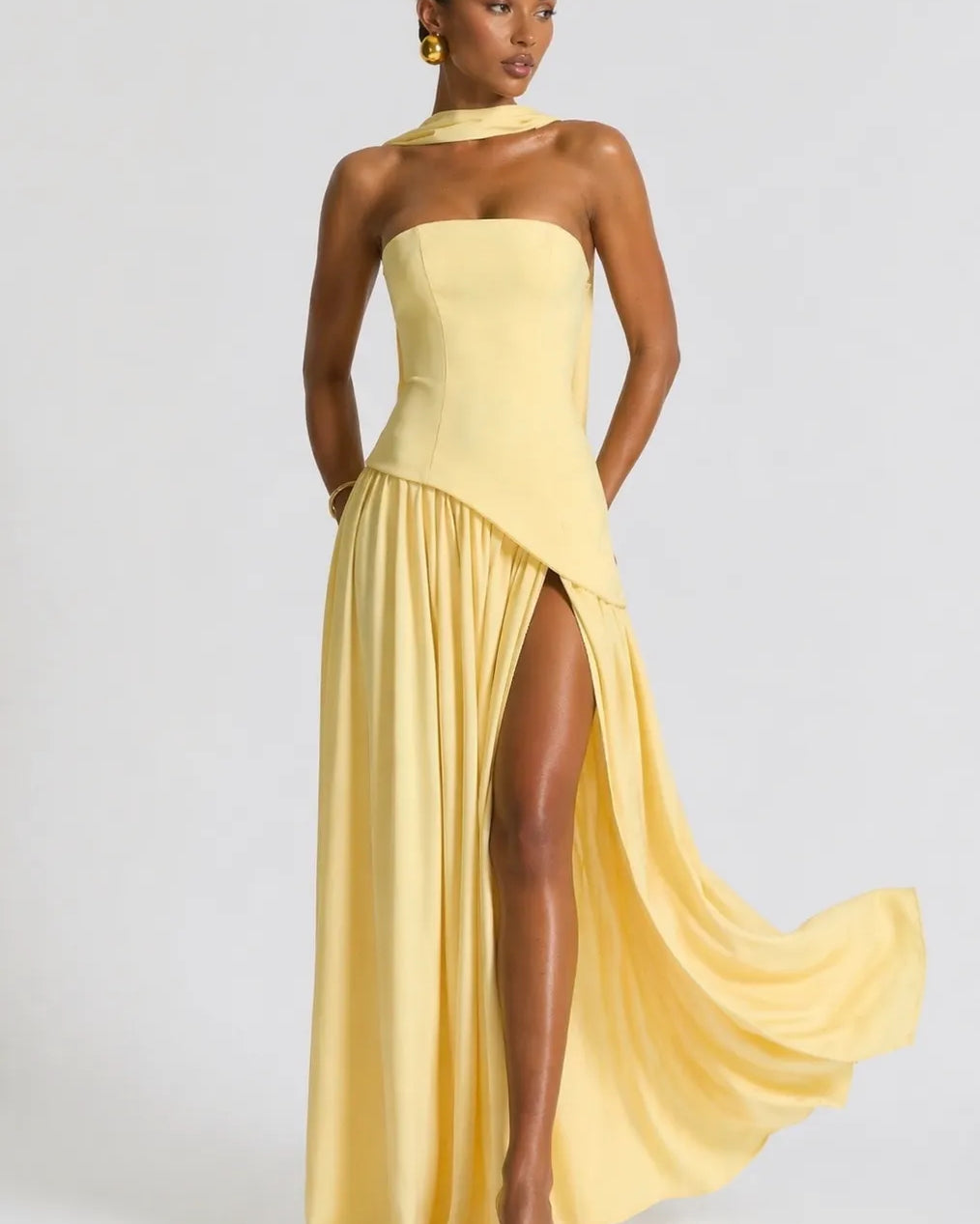 Rhoda | Sculptural Romance Maxi Gown