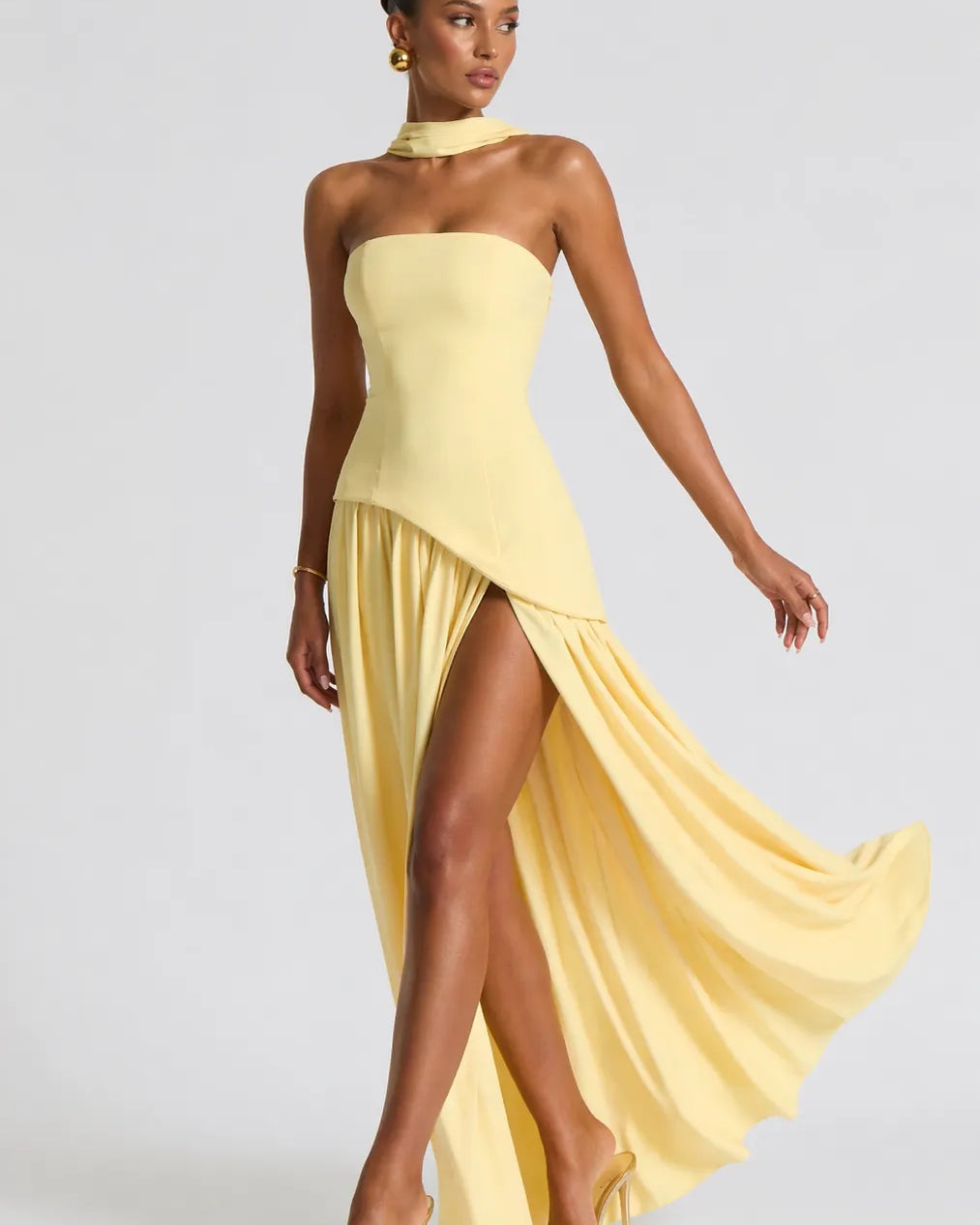 Rhoda | Sculptural Romance Maxi Gown