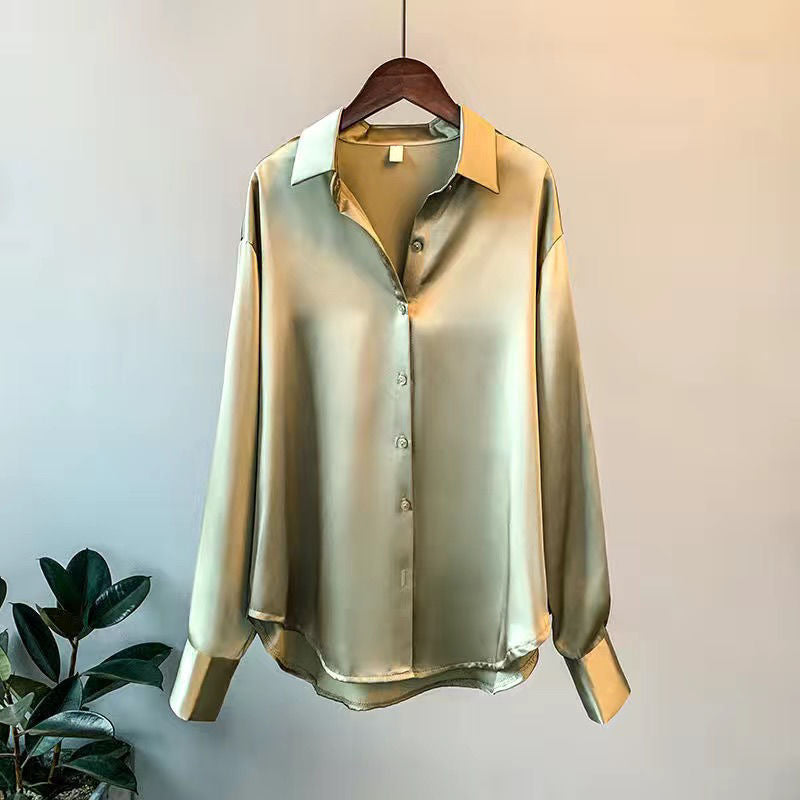 Women’s Elegant Lightweight Button-Up Blouse