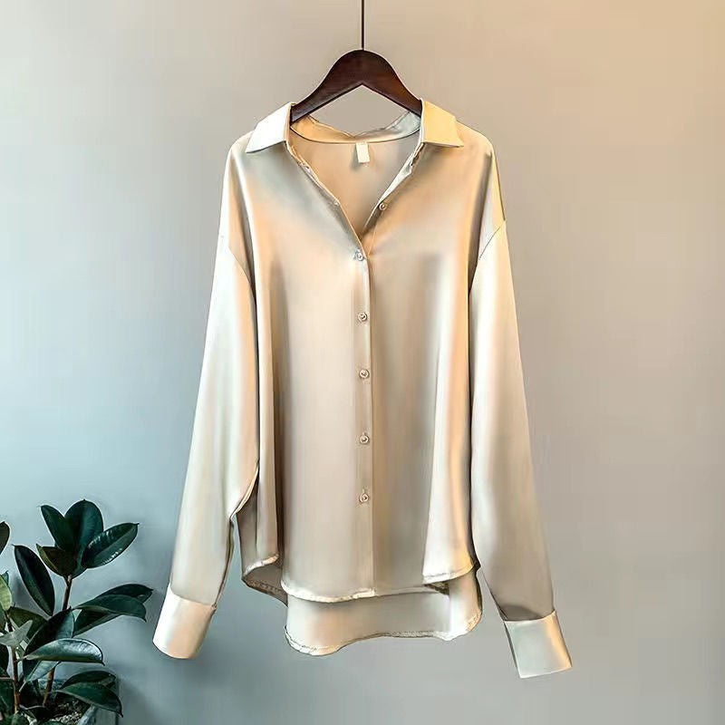 Women’s Elegant Lightweight Button-Up Blouse