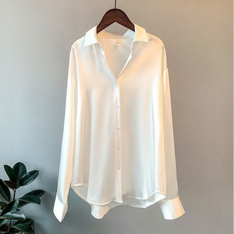 Women’s Elegant Lightweight Button-Up Blouse
