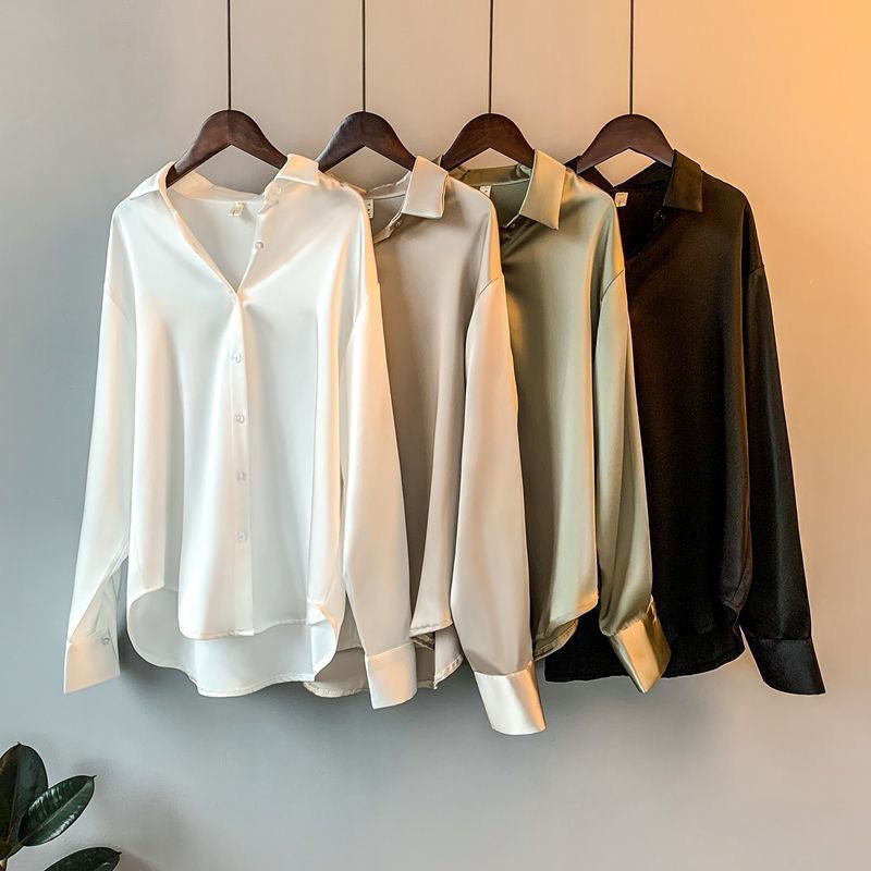 Women’s Elegant Lightweight Button-Up Blouse