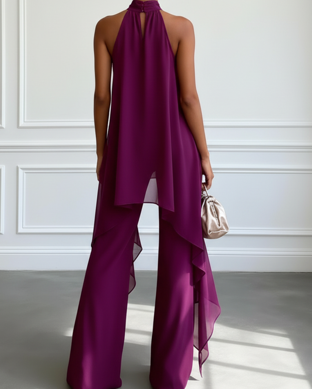Viola | Elegant Halter Set with Pants