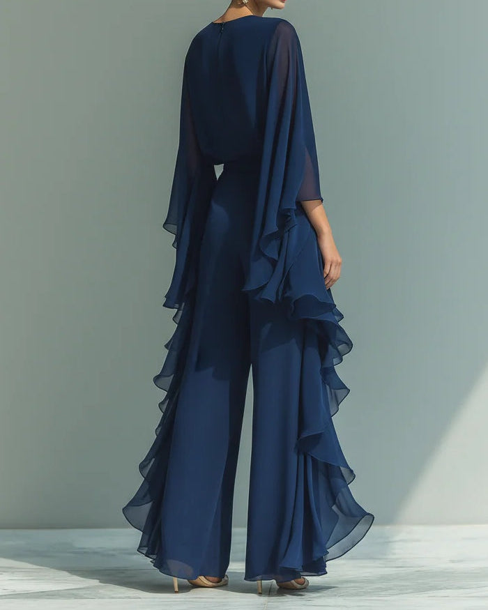 Aurora | Elegant Complete Chiffon Set with Ruffles