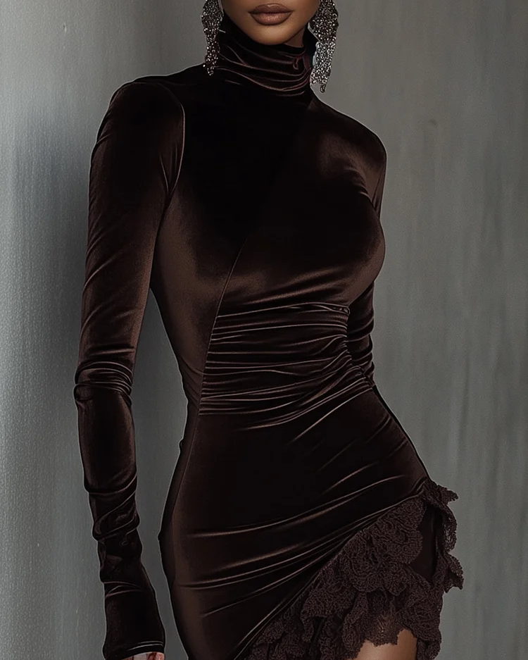Elowen™ | Chiara Velvet Mini Dress