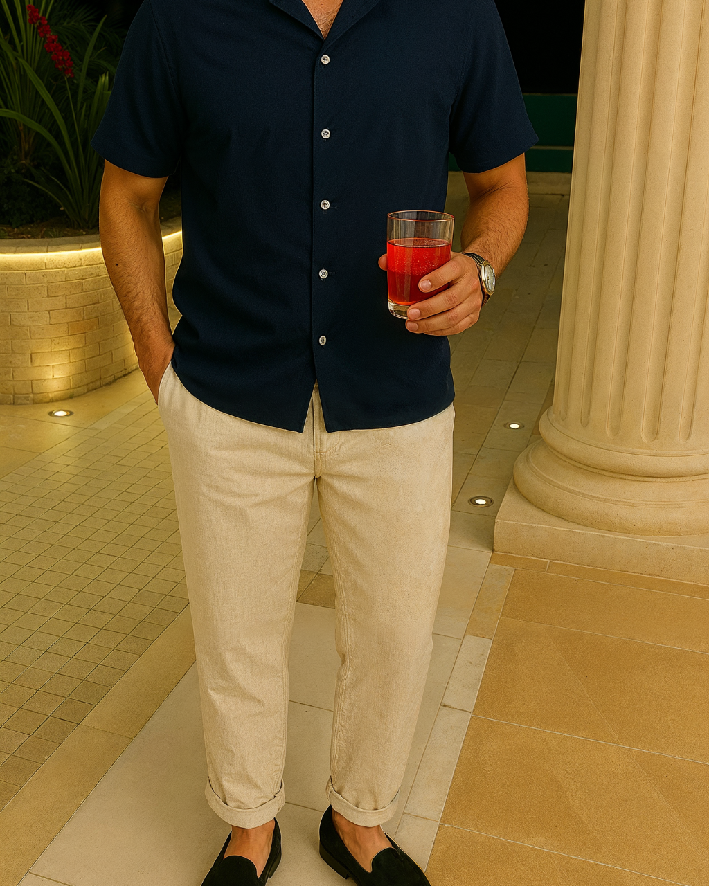 Men’s Summer Set – Lightweight Shirt & Relaxed Pants