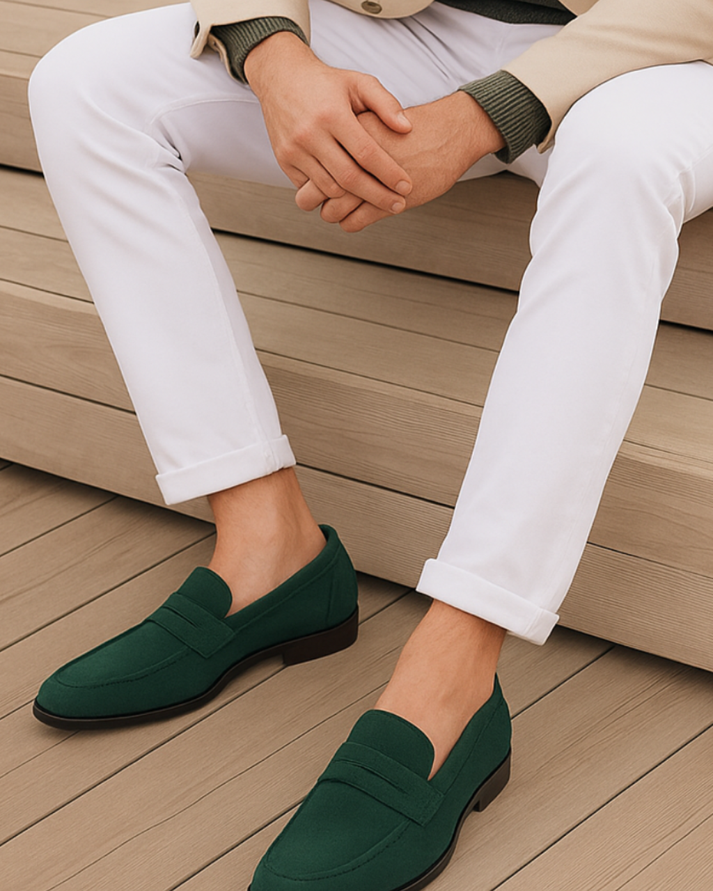Men's suede loafers – elegant fit, lightweight sole & timeless style