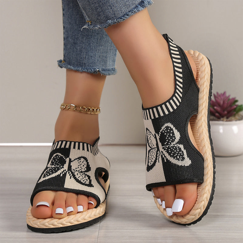Women’s Breathable Knit Open-Toe Comfort Sandals