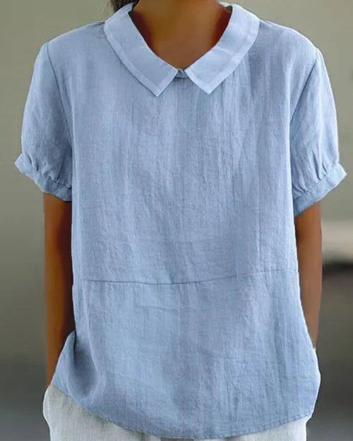 Women’s Casual Blouse with Classic Collar