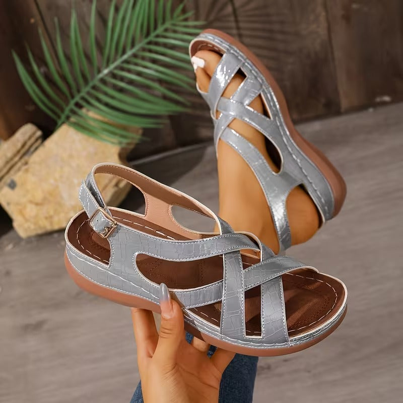 Jeana | Orthopedic Comfort Sandals with Cross Straps