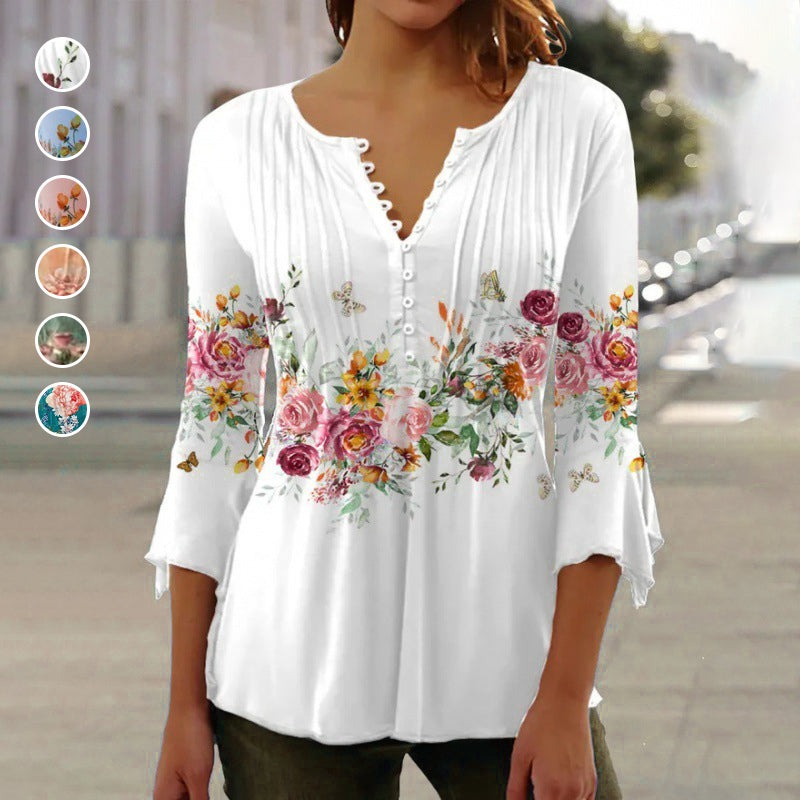 Macy™ | Comfortable Women's Shirt with Modern Print