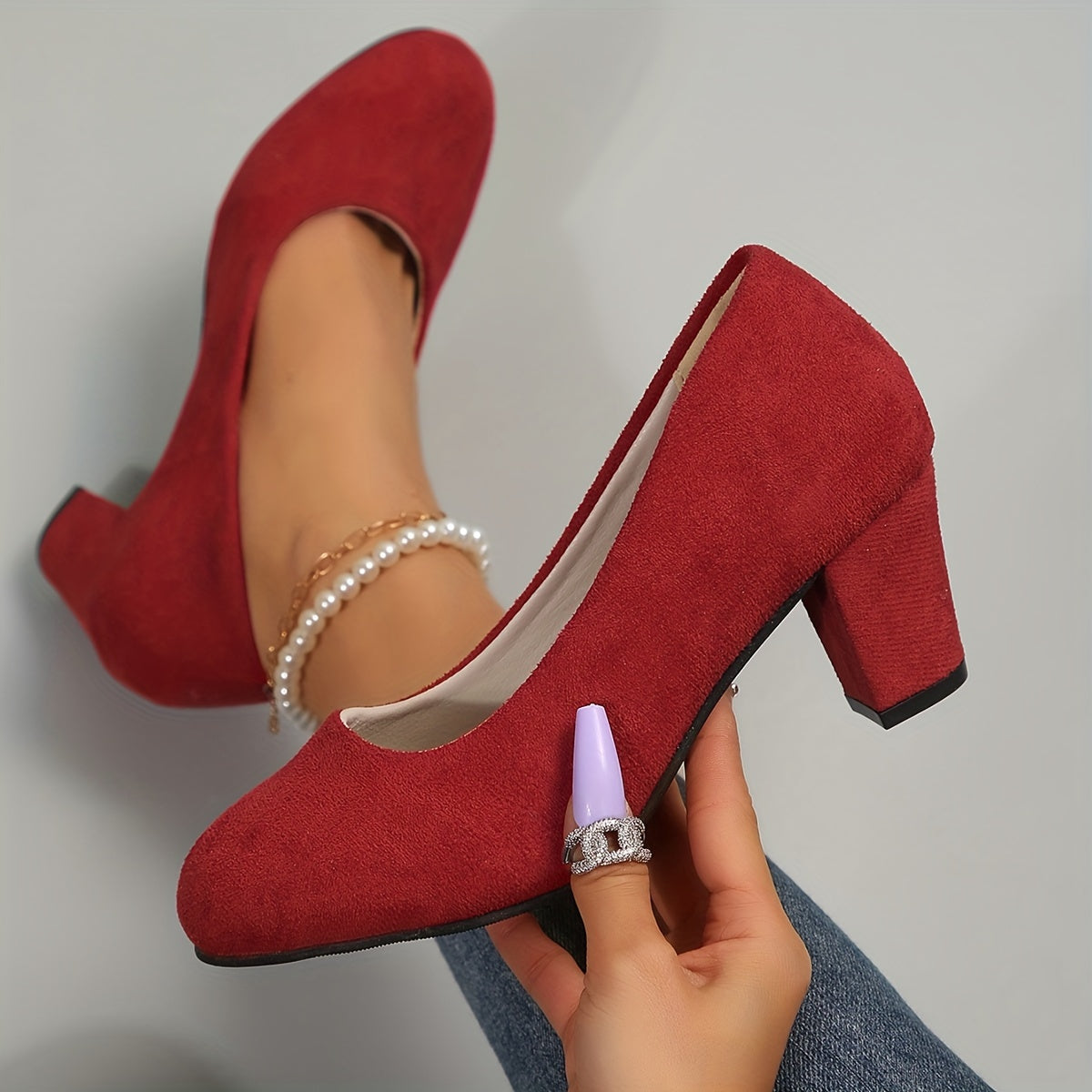 Laurela | Pumps with Wide Toe Cap and Sturdy Heel