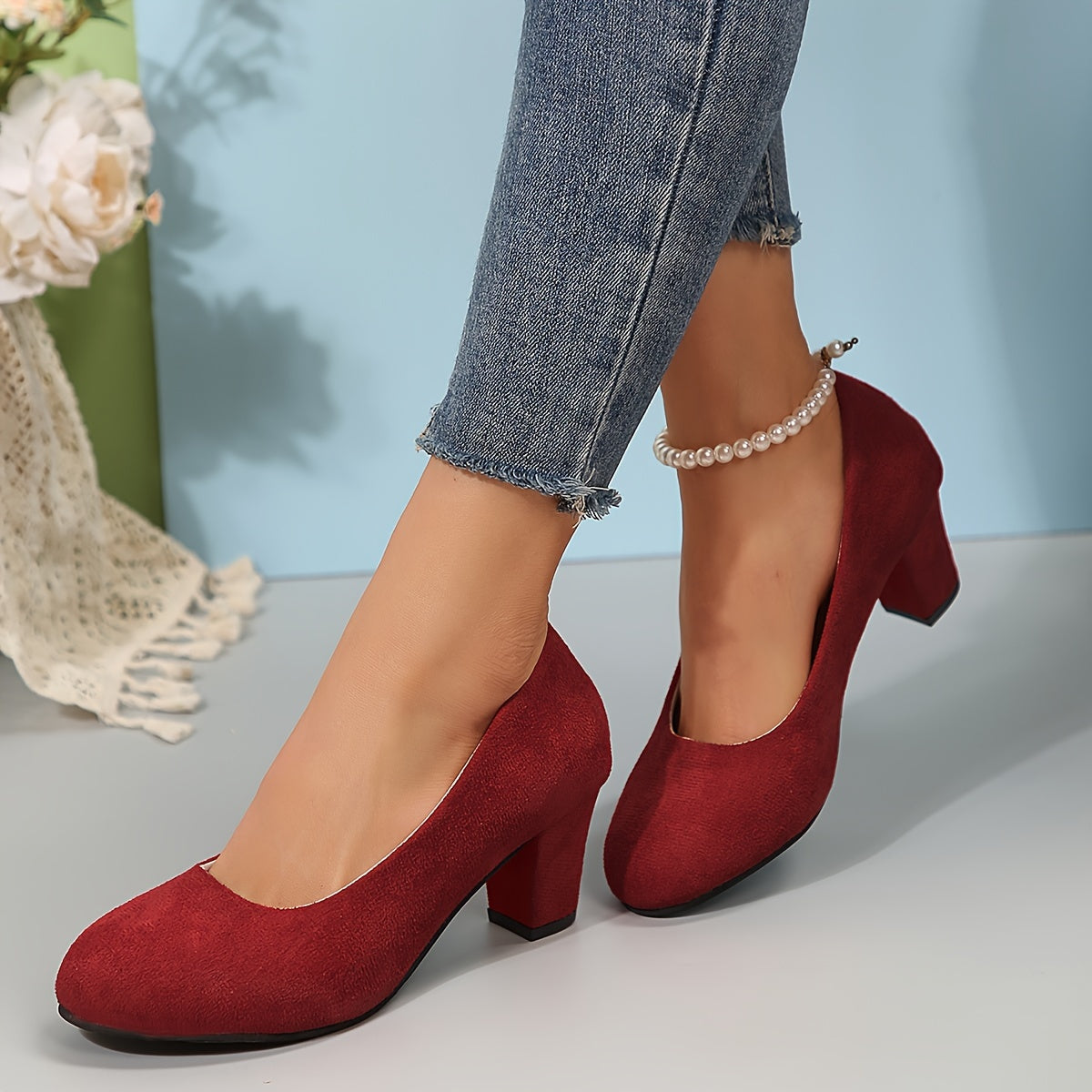 Laurela | Pumps with Wide Toe Cap and Sturdy Heel