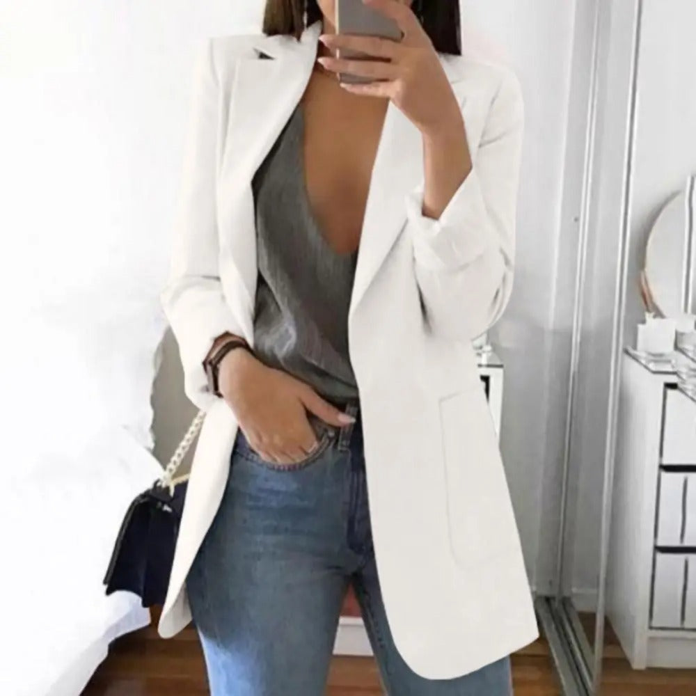 Women’s Casual Longline Blazer Jacket