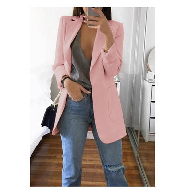 Women’s Casual Longline Blazer Jacket
