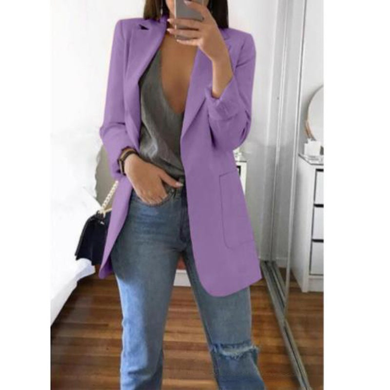 Women’s Casual Longline Blazer Jacket