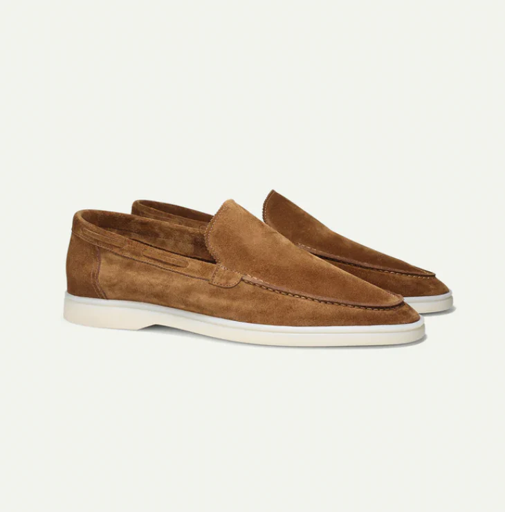 Men's Slip-On Suede Look – Slip-On, Breathable & Spring & Summer