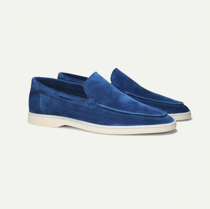 Men's Slip-On Suede Look – Slip-On, Breathable & Spring & Summer