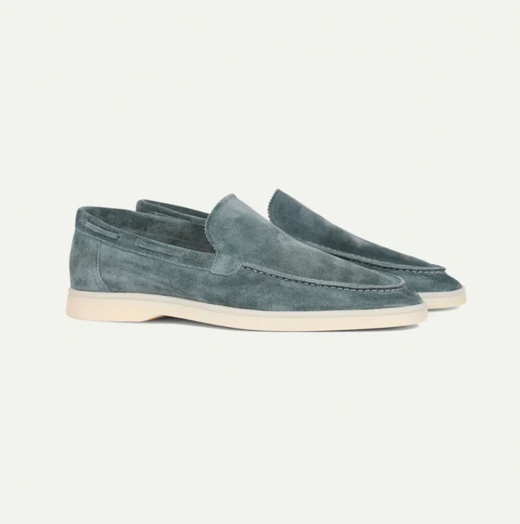 Men's Slip-On Suede Look – Slip-On, Breathable & Spring & Summer