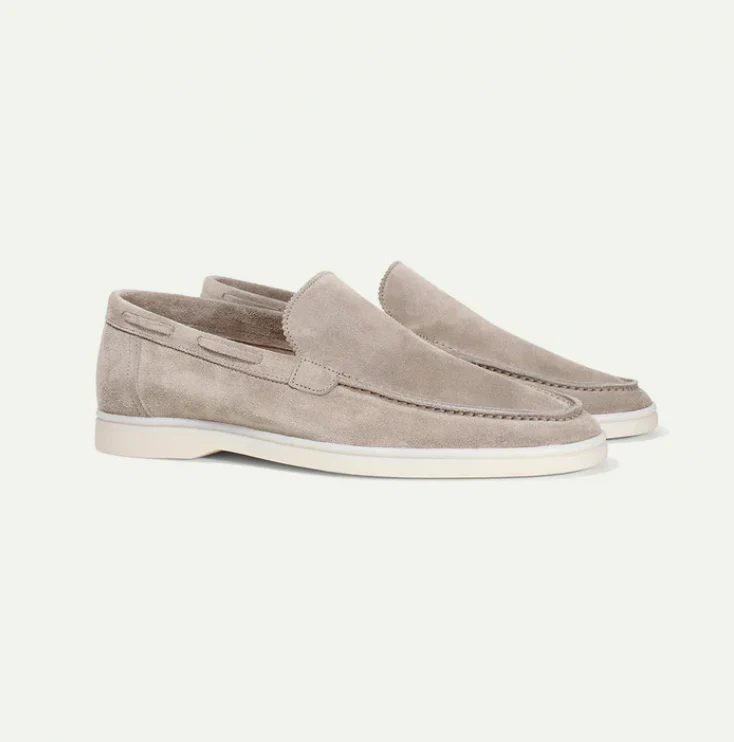Men's Slip-On Suede Look – Slip-On, Breathable & Spring & Summer