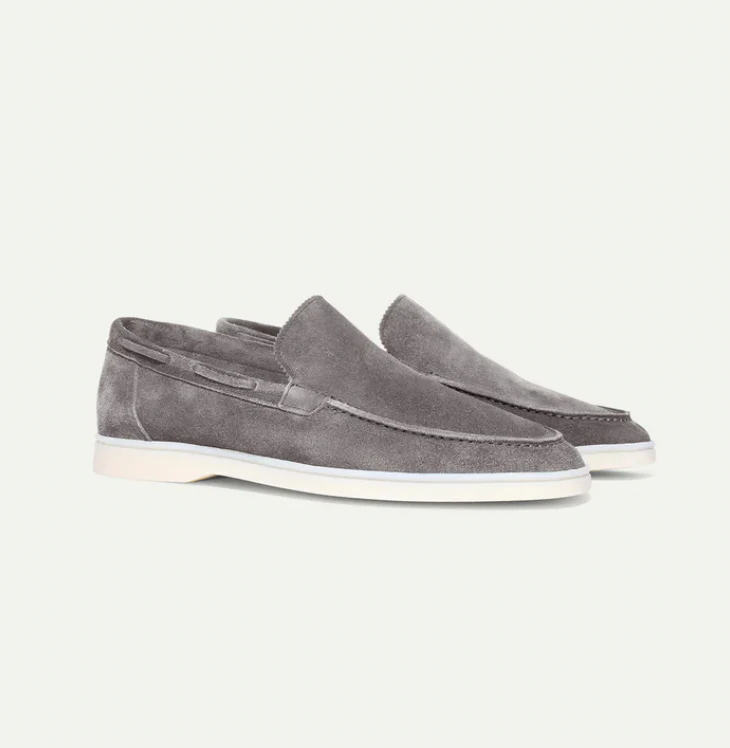 Men's Slip-On Suede Look – Slip-On, Breathable & Spring & Summer