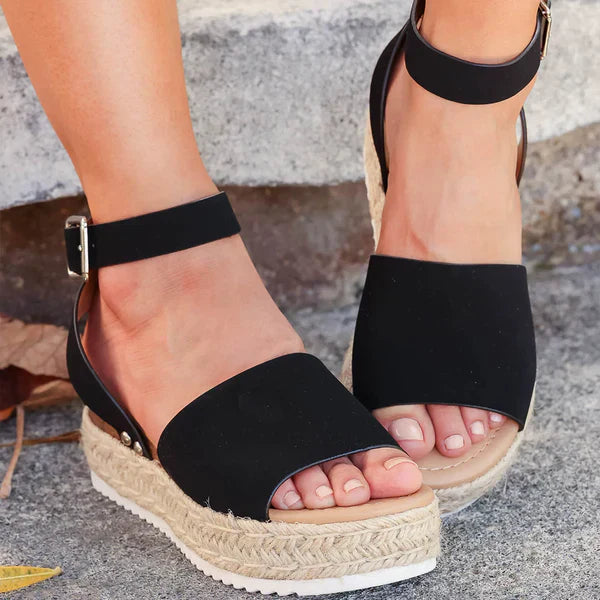 Women’s Platform Sandals with Ankle Strap