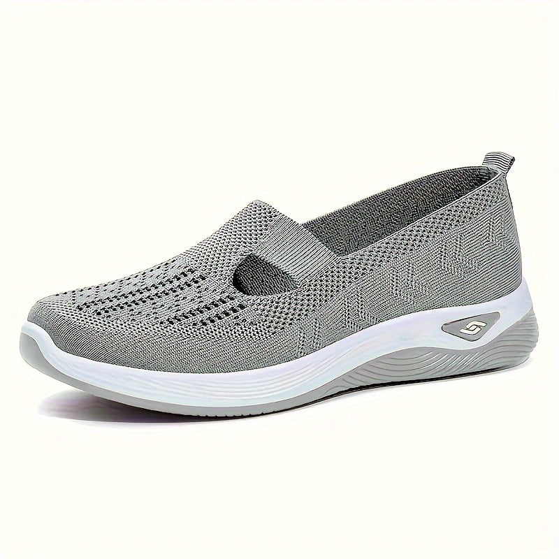 Women's Slip-On Sports Shoes | with Mesh and Thick Sole