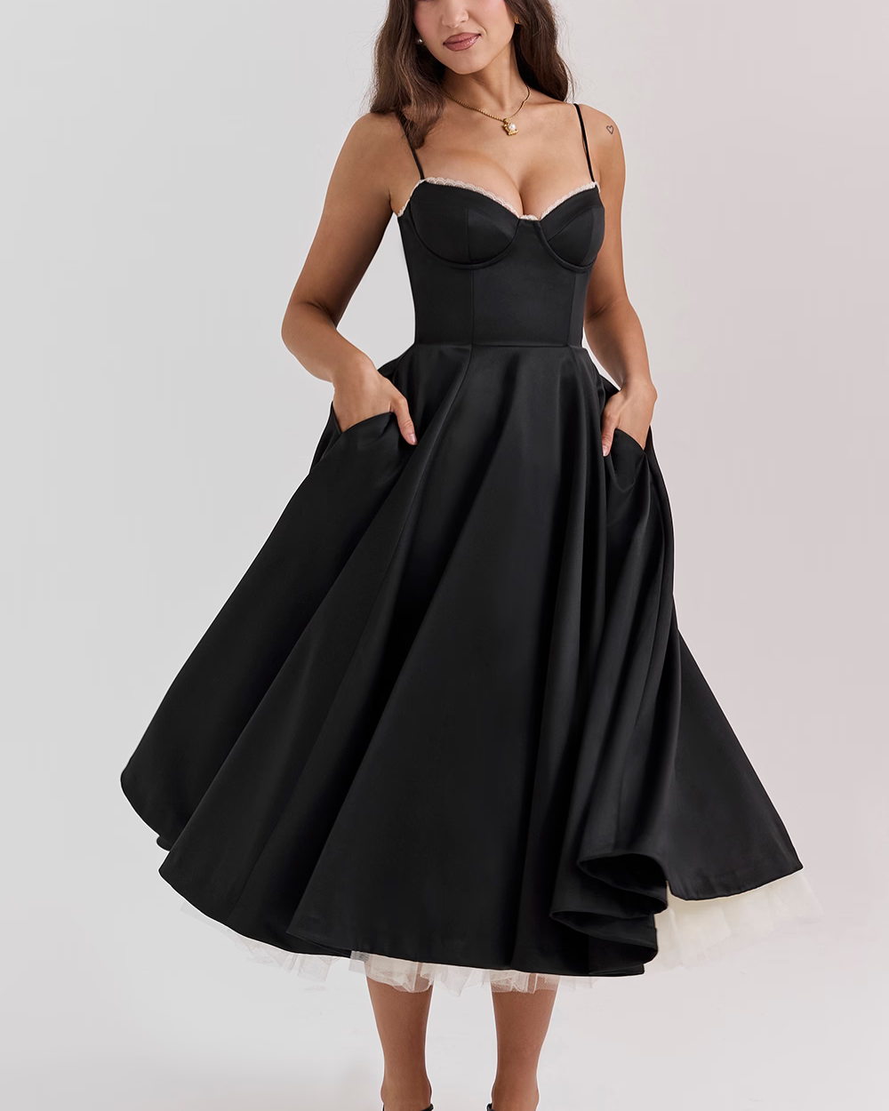 Addison | Casual Double-Layer Midi Dress for Everyday