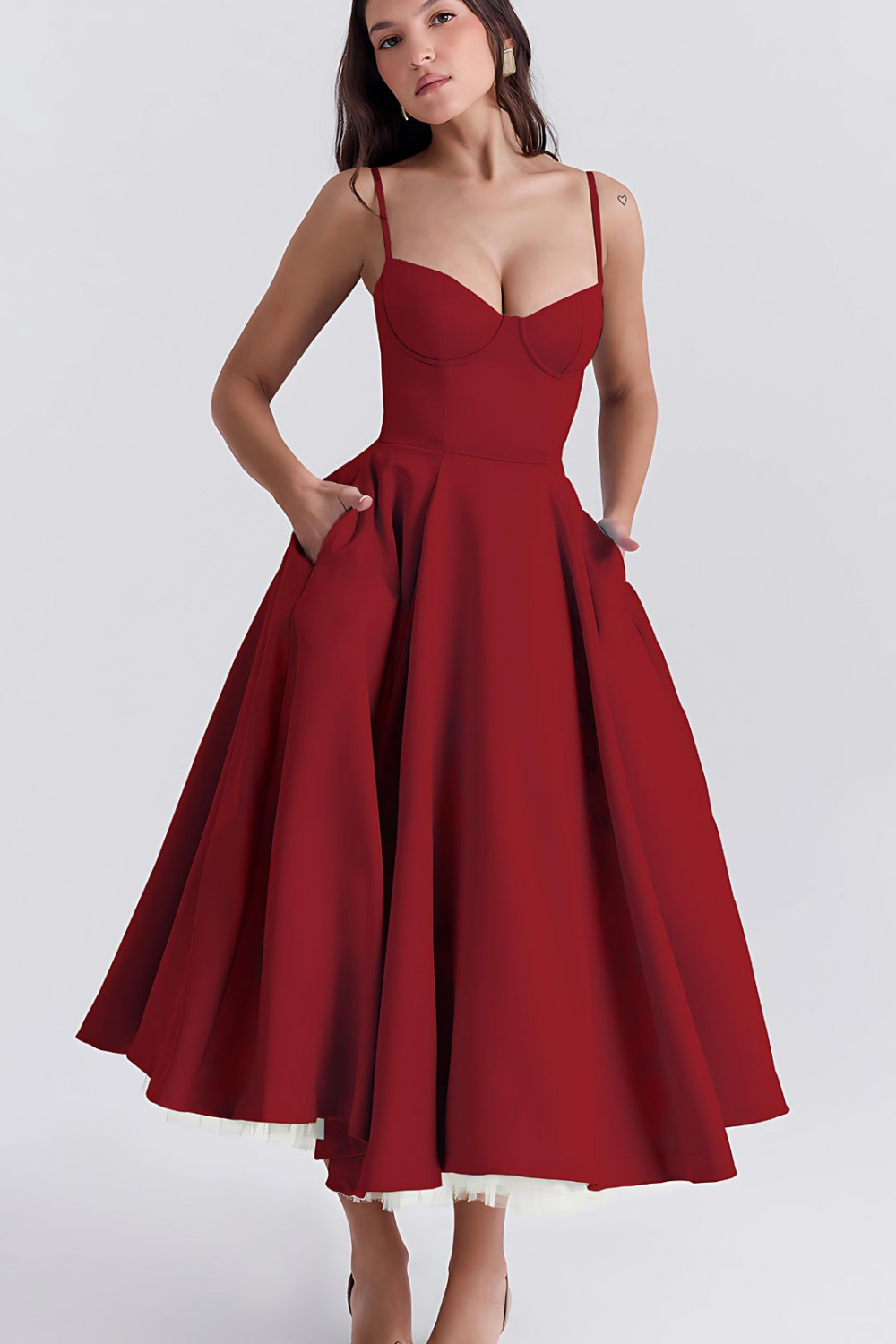 Addison | Casual Double-Layer Midi Dress for Everyday