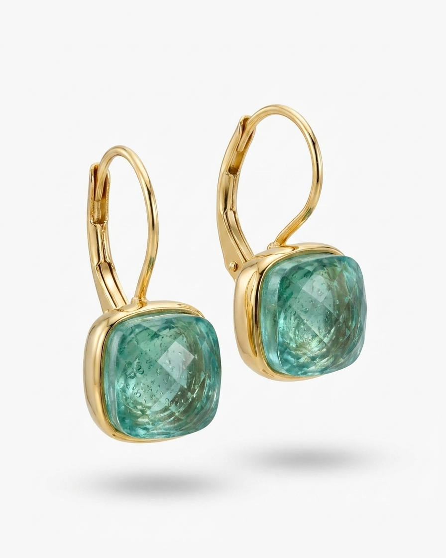 Elina™ | Blue Crystal Vintage Earrings