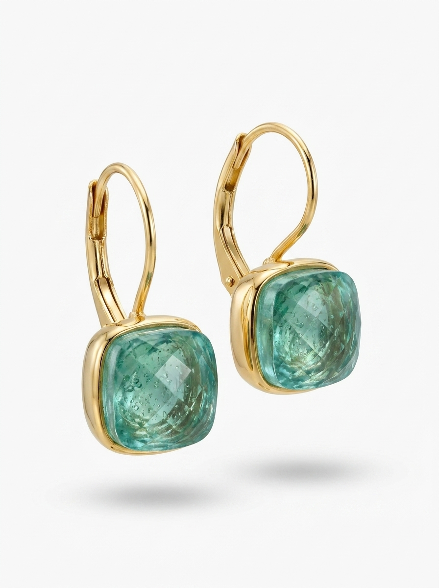 Elina™ | Blue Crystal Vintage Earrings