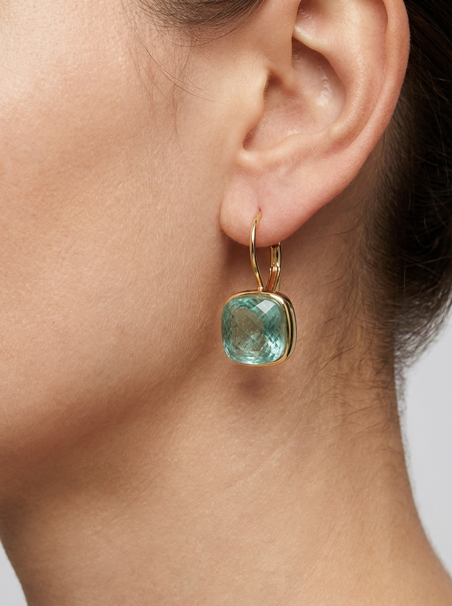 Elina™ | Blue Crystal Vintage Earrings