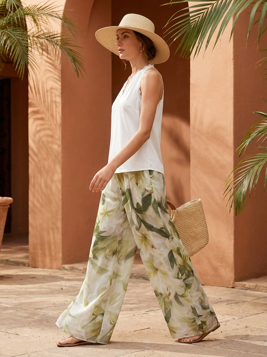 Lyselle™ | Elegant Airy Set with Floral Print