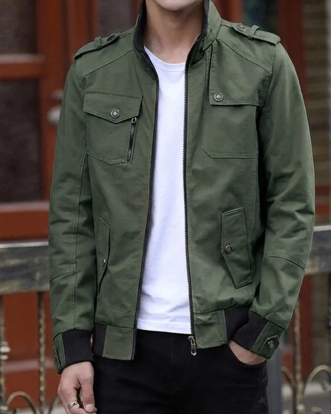 Gavin | Men's Zip Up Casual Bomber Jacket