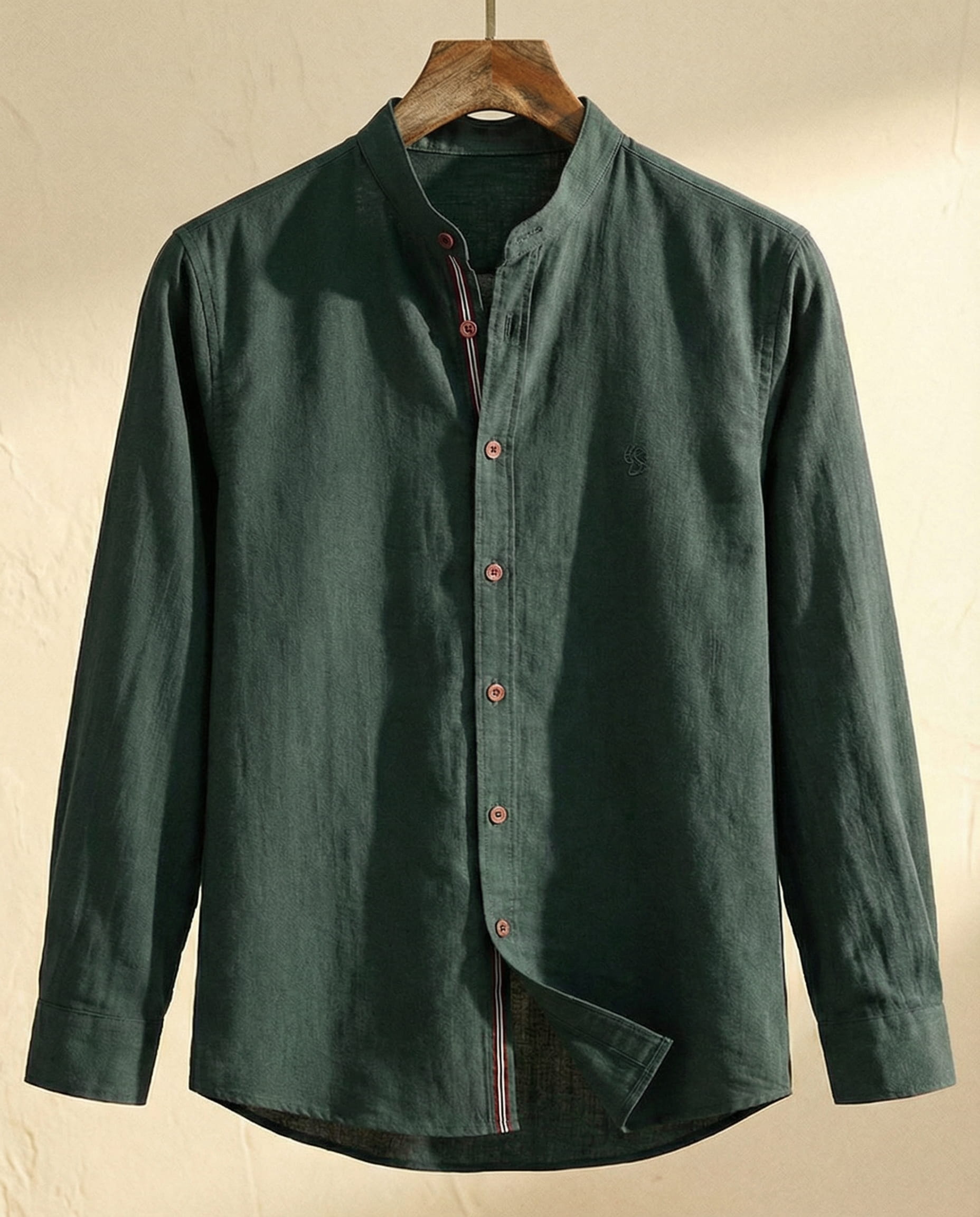 LAURENT MONACO | ELEGANT MAO COLLAR SHIRT FOR MEN