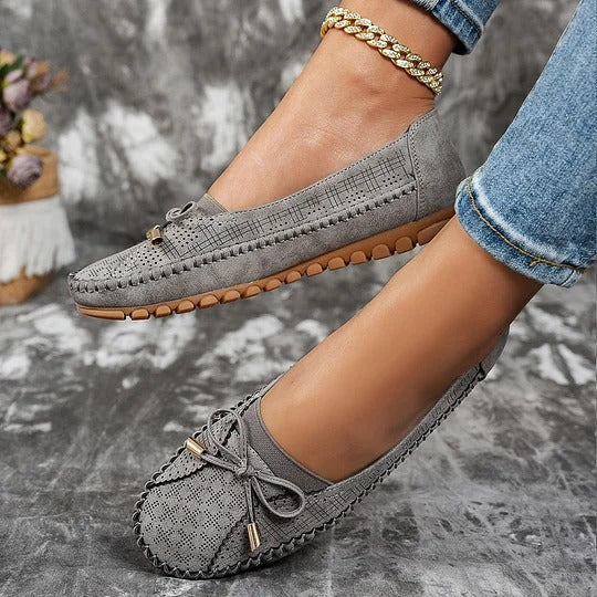Qualina | Comfort Ballerinas Made of Leather with Stable Profile Sole