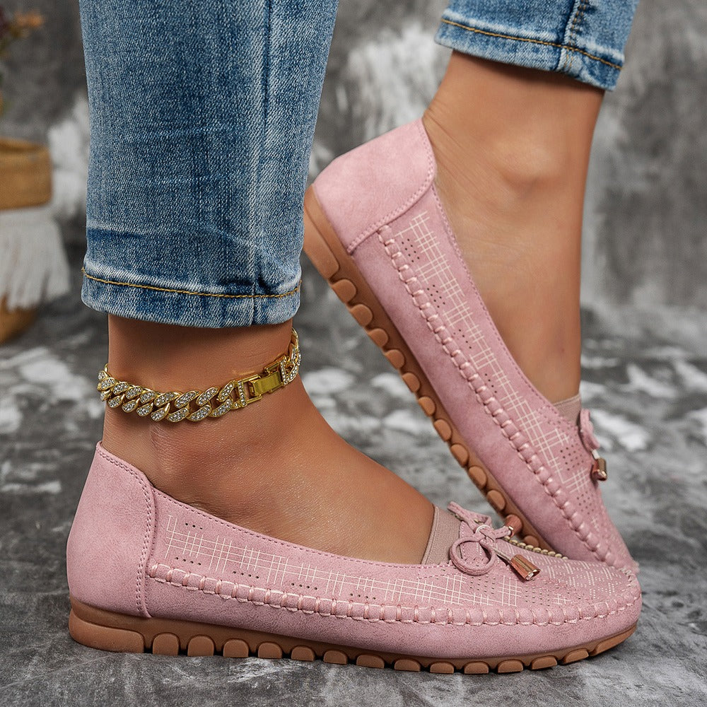 Qualina | Comfort Ballerinas Made of Leather with Stable Profile Sole