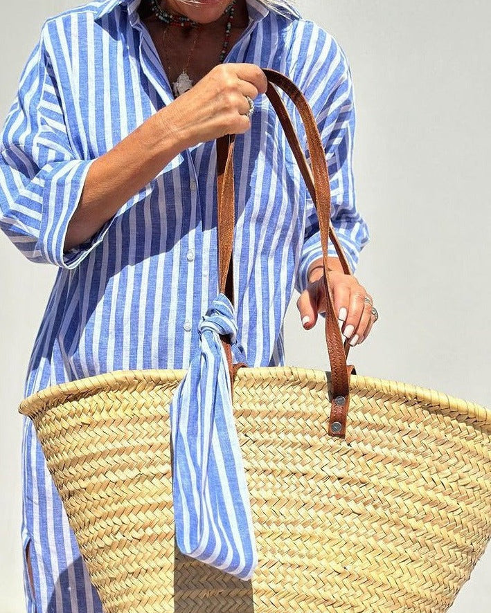 Zia | Timeless Striped Shirt Dress with Elegance