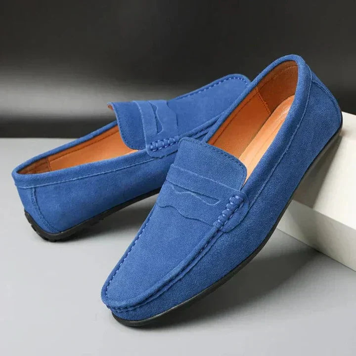 Men's Slip-On Suede Look – Slip-On, Comfort Sole & Spring & Summer