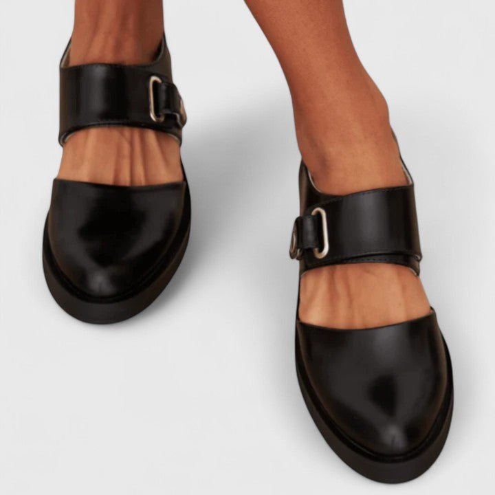 Isabella | Mary Jane Shoes Chunky Sole Buckle Strap Rounded Toe