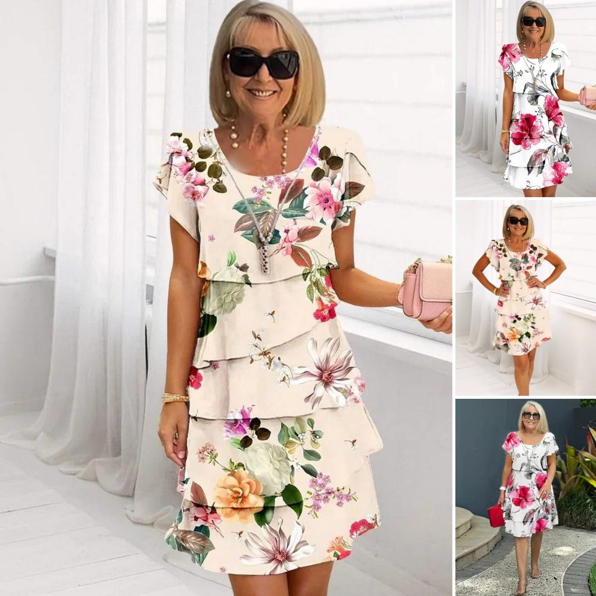 Tanisha | Blossom Magic Cascade Dress